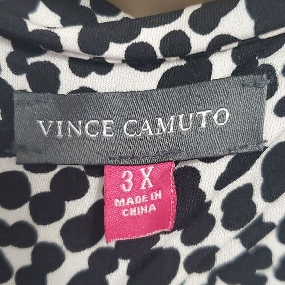 VINCE CAMUTO Black/White Maxi Dress - Size 3X - Picture 5 of 8